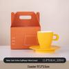 Elegant Handmade Retro Ceramic Coffee Cup & Saucer Set - Coarse Pottery Mug for Pour-Over Coffee