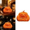 Halloween Jewelry Tray Pumpkin Sofa Sculpture Trinket Holder with Bats Wing Detail, 3D Printed Rings Organizers for Dresser Top and Party Display