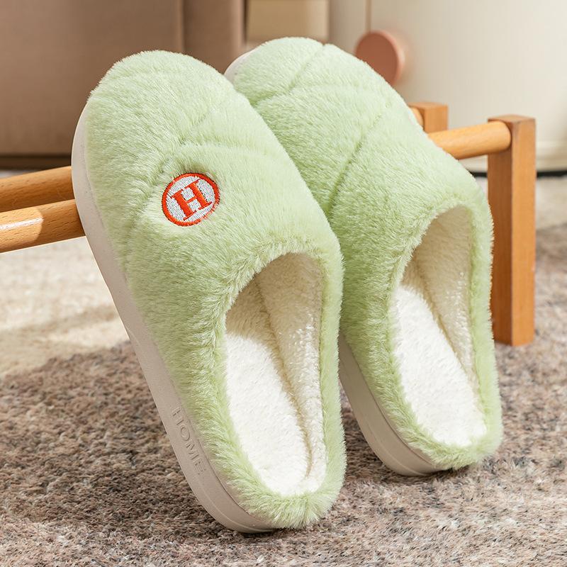 Home shoes indoor comfort couple household cotton drags autumn and winter cotton slippers