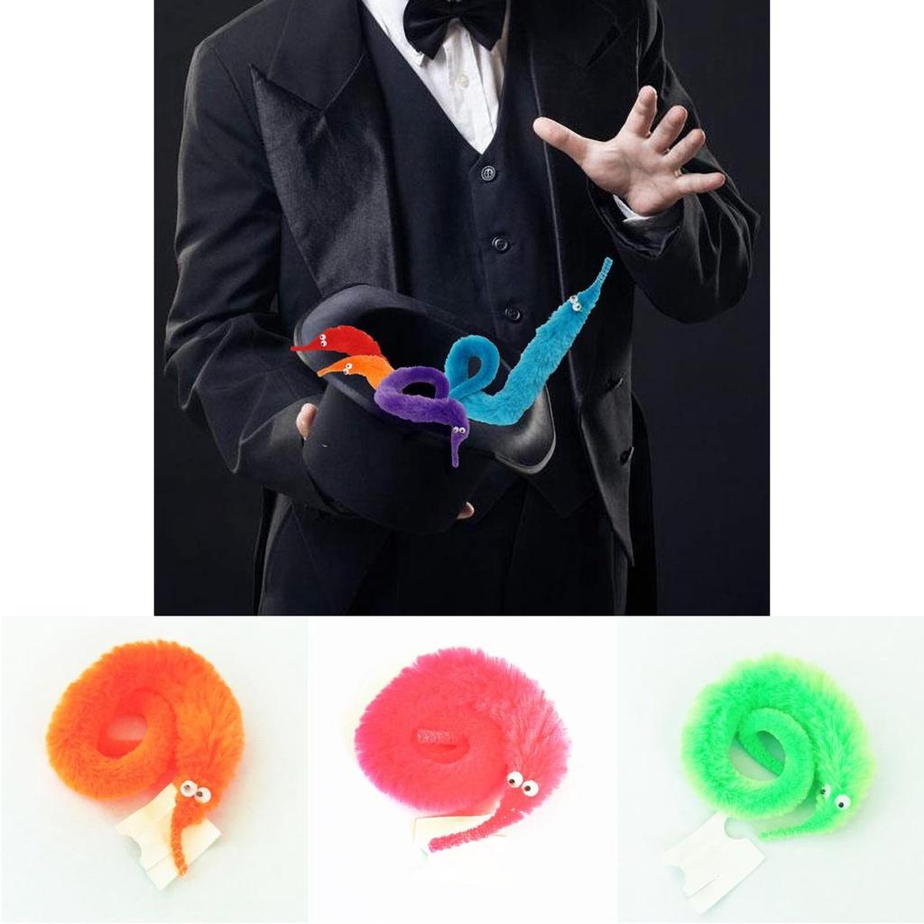 Verme Magico Twisty Giocattolo di Peluche Divertente e Unico per Scherzatori Appassionati di Magia 22,5 cm