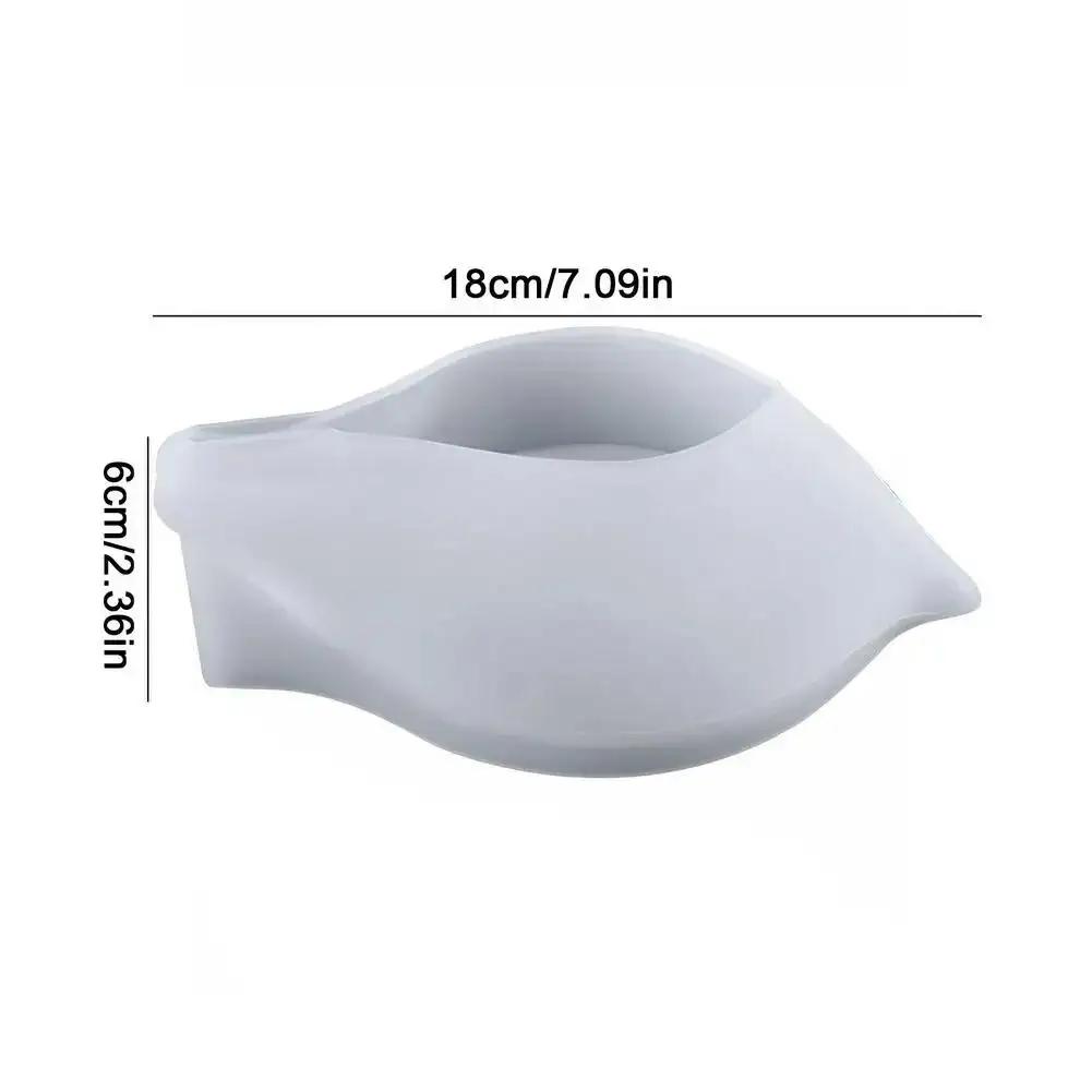 Leaf-shaped Soap Box Mold DIY Handmade Dish Silicone Mold Drain Soap Holder Box Mold Plate Storage Tray Mold Tray Gadget