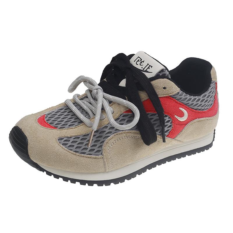 2025 autumn new Korean version of versatile platform German training shoes women's Forrest Gump shoes lightweight outdoor leisure sports running shoes