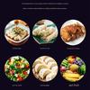 Kitchen BBQ Pan Plate Oven Rack Stainless Steel Baking Pan Dish With Cover for Baking And Refrigerator Organization