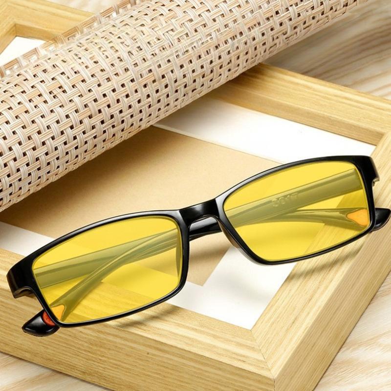 Fashion Ultra-light Anti-blue Light Glasses Men and Women Retro Square Night Vision Glasses Driving Men New Classic Glasses