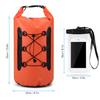 15L Waterproof Dry Bag with Phone Case Bag Roll Top Dry Sack For Kayaking Boating Fishing Surfing Swimming Rafting