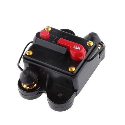 12V-24V Inline Auto Waterproof Circuit Breaker 300 AMP Manual Switch