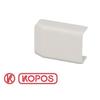 Embout de moulure - KOPOS - 20 x 10 mm - PVC blanc - Intérieur - A clipser