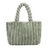 Autumn Winter New Collection Fashion Fur Velvet Bag Personality Simplicity Solid Color High Capacity Versatile Shoulder Bags