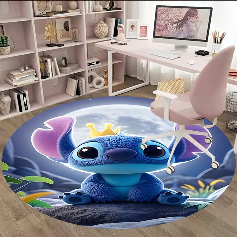 1pc S-Stitch10 Carpet, Round Rug, Comfortable, Suitable for Entryways, Living Rooms, Office, And Bedrooms, Christmas Decoration