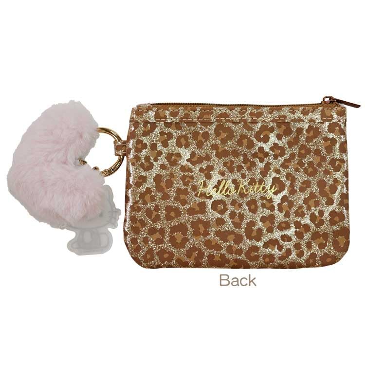 San Art Hello Kitty Gal Series Heart Window Brown Pouch, (SAN-0052-BR)