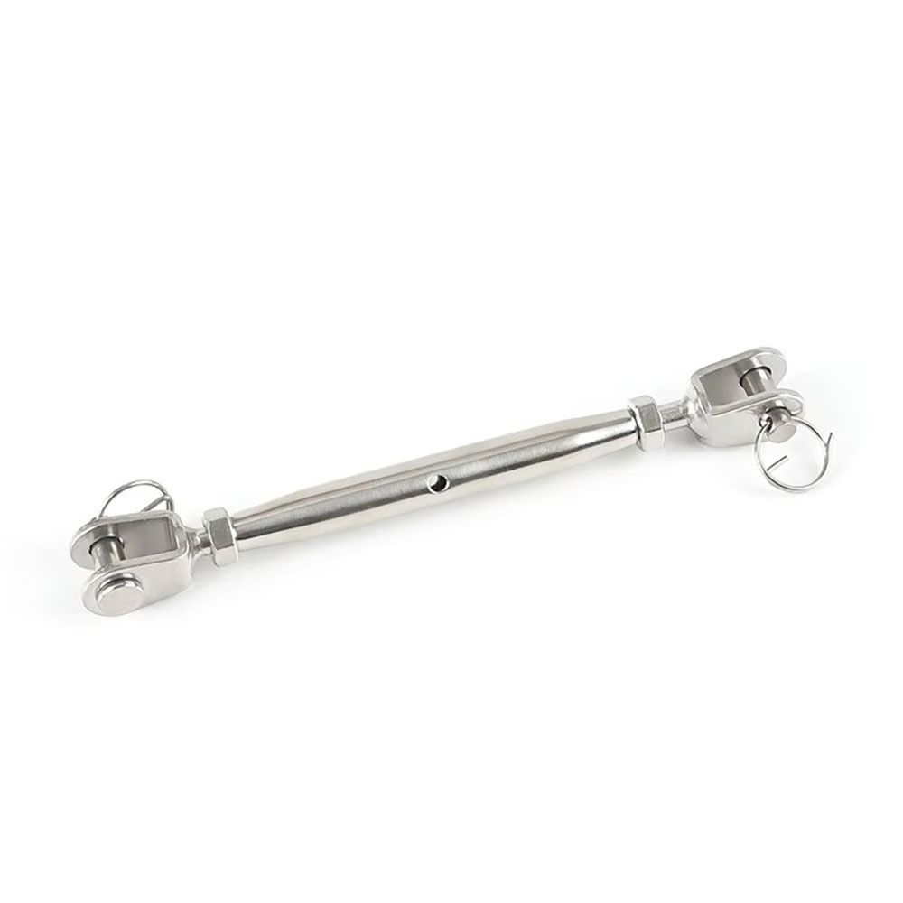 1Pcs M5-M24 Closed Body Turnbuckle Silver 304 Stainless Steel Wire Rope Tensioner Closed Body Jaw Jaw Stainless Steel Turnbuckle