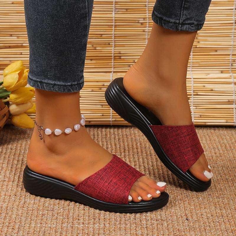 Fashion Women Slippers Summer 2024 New Platform Beach Slippers Trend Outdoor Fashion Casual Sandals Soft Slides Women Zapatos De Mujer