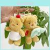 Adorable Cute Yellow Butter Bear Plush Doll Keychain Soft Toy Hanging Pendant