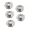 5 PCS Flange Coupling Connector Guide Shaft Support Coupler Fittings 12mm Inner Diameter