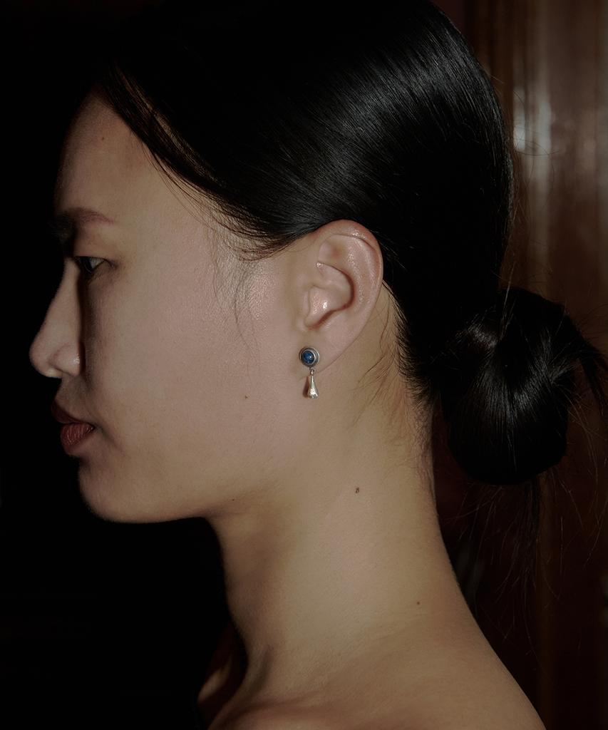 Oddcollet Tears Earrings (Lapis Lazuli)