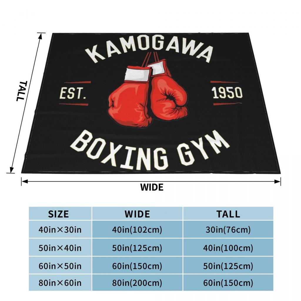 Hajime No Ippo Anime Blankets Coral Fleece Plush Summer Portable Lightweight Thin Throw Blanket for Bedding Couch Quilt