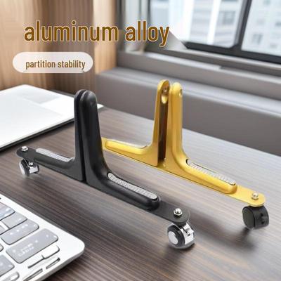 Support de cloison d'écran mobile élégant avec roulettes