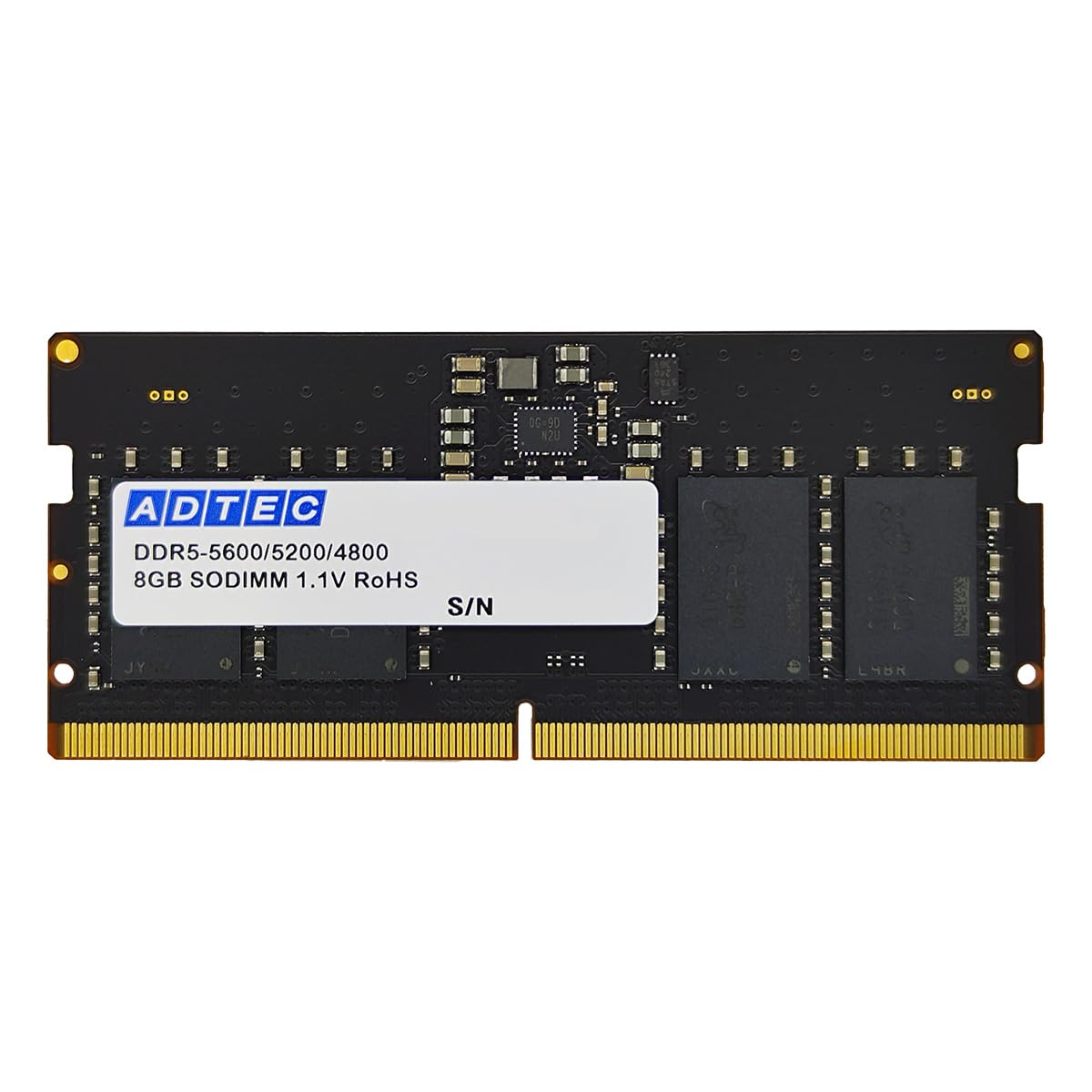 

ADATA 8GB warranty Notebook JEDEC compliant DDR5-5600 SO-DIMM 6-year ADS5600N-X8G