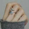 Hot Sale Exquisite Dragon Rings Gothic Punk Style Pterosaur Wings Opening Adjustable Rings Vintage Jewelry Accessories Gifts