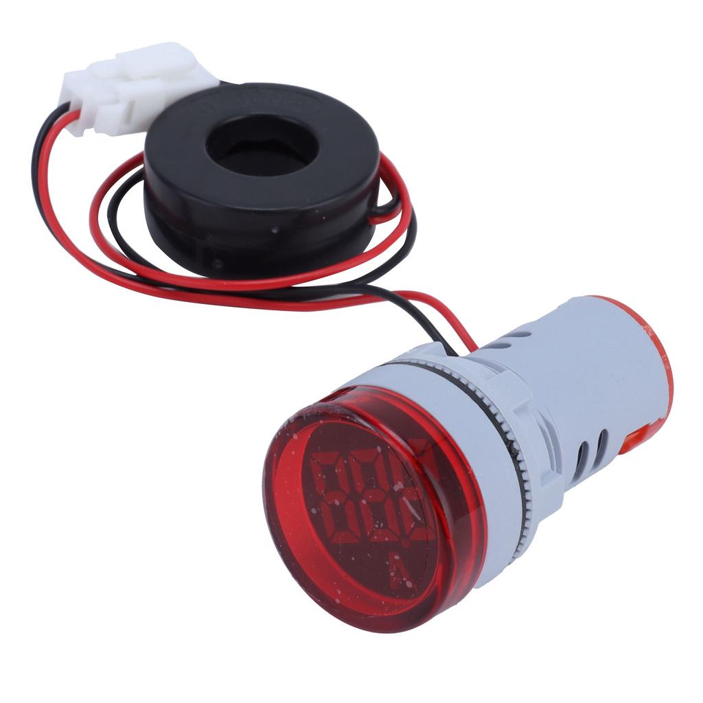 Digital Current Meter Ammeter Signal Indicator Lamp Light AC 220V AD16‑22DSA