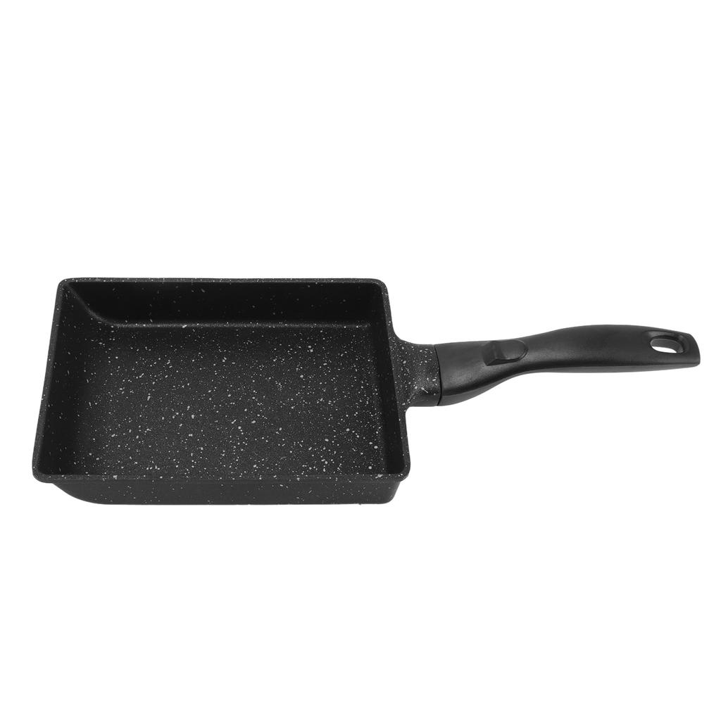 Rectangular Frying Pan Thickened Aluminum Alloy Nonstick Coating Cooking Pan for Steak Egg Roll