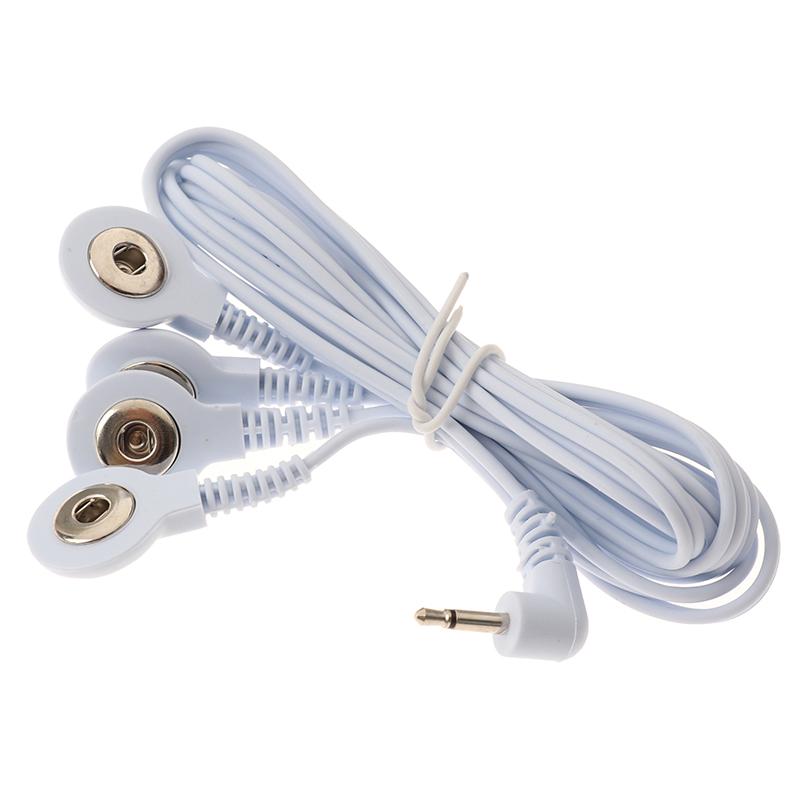 1 Pc 4-Way Electrode Pads Tens Unit Lead Wires Cables Connection Massage Tools