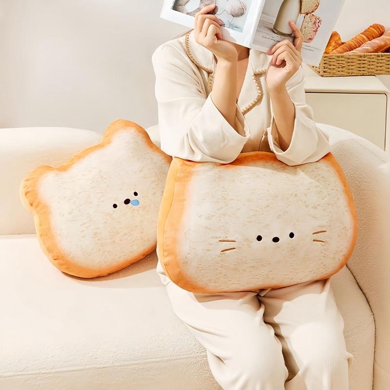 45CM New Cat Bread Plush Toy Sleeping Pillow Super Soft Sofa Chair Cushion Soothing Doll For My Child's Birthday Gift