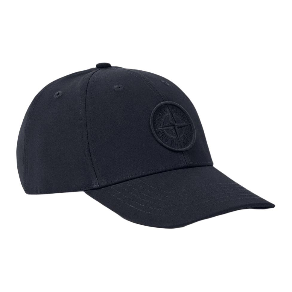 STONE ISLAND Embroidered Breathable Eyelet Compass Logo Cotton Cap Men Caps Navy-Blue L1S1591000-13S0248-V0020
