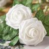 30/10PCS Artificial Foam Rose Flower Heads Bride Bouquet Flower for Home Wedding Party Table Decoration DIY Scrapbook Supplies