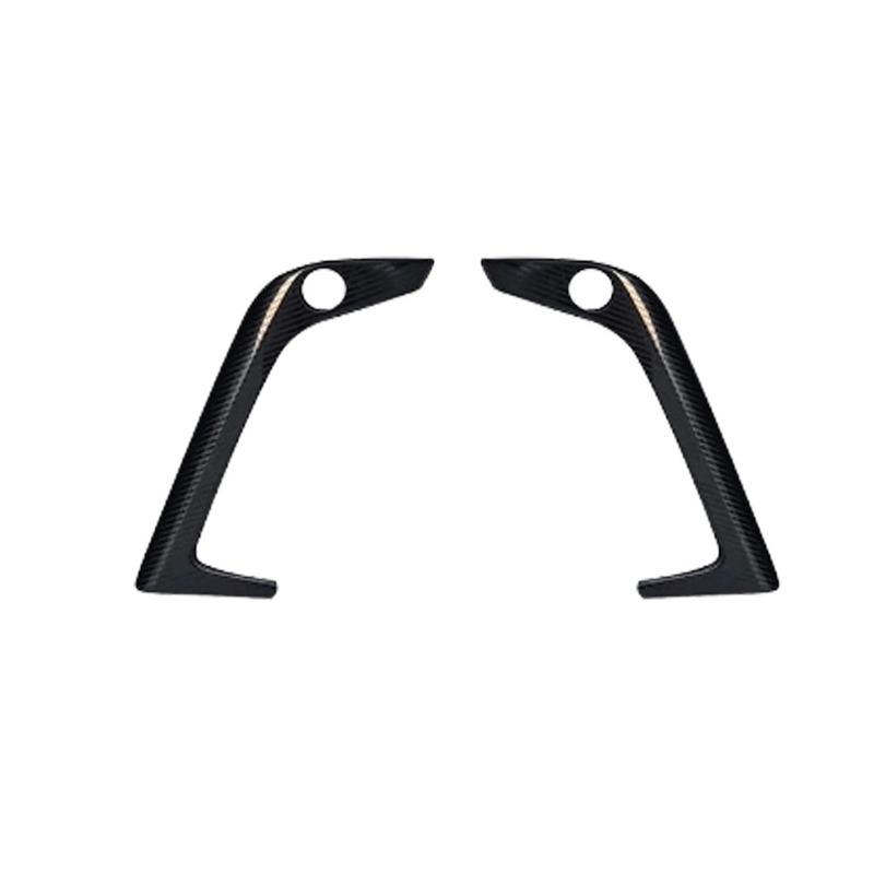 For Lexus RX 350 350h 450h+ 500h 2024 Steel Car Front Fog Light Strip Trim Frame Cover Trim 2Pcs Eyebrow Accessories