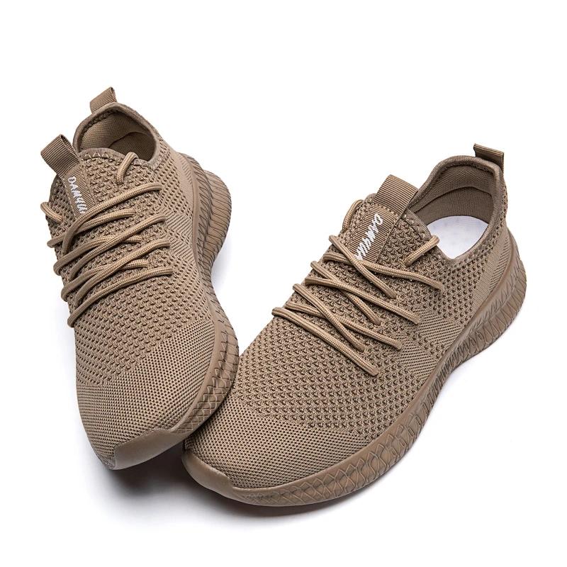 

Fujeak Comfort Light Casual Мужские кроссовки Дышащая сетка Противоскользящие кроссовки Большие размеры Мужская обувь Zapatillas De Deporte 40 коричневый