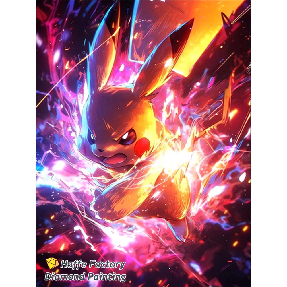 Magische Elf Snorlax Squirtle Diamond Painting Kunst Diy 5d Cartoon Eeveee Charmander Kruissteek Mozaïek Huisdecoratie Cadeau