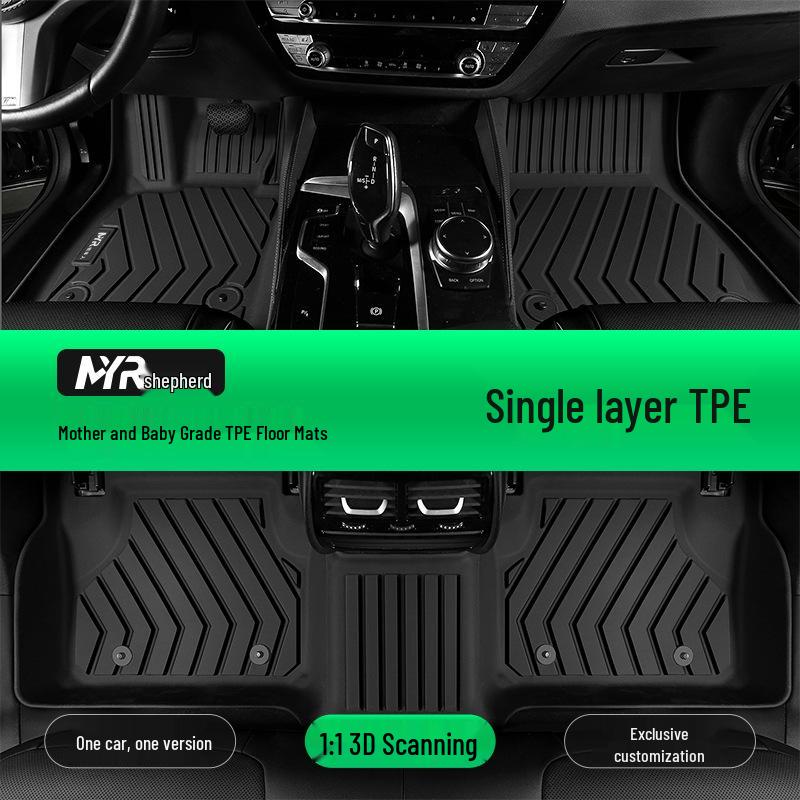 Full Coverage TPE Car Floor Mats for Volkswagen Sagitar, Lavida, Bora, Magotan, ID, Passat, Tayron, Tiguan L