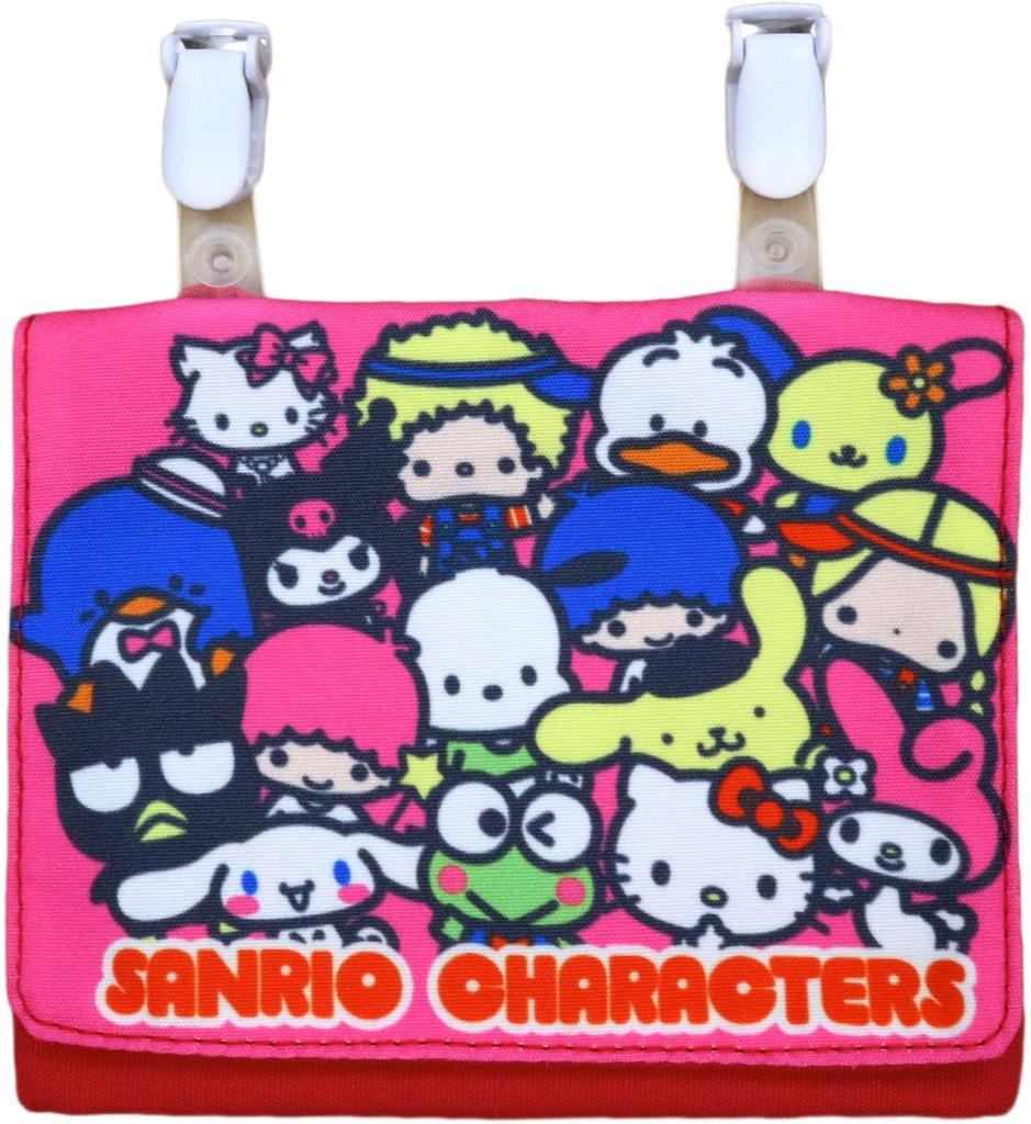 Marushin Pocket Travel Clip Sanrio H11 x x Characters 3065006900 Pouch, Pouch, Pouch, Characters, W14.5 D3cm, Many,