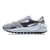 Li Ning Round And Square Non-Slip Wear-Resistant Shock Absorbing Low-Top Running Shoes Men Running Shoes Gray White Black AGCR039-1