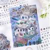 Scene Pattern DIY Sticker Book Weirdo Club Cartoon Cabin Sticker Landscape Sticker  Birthday Gifts