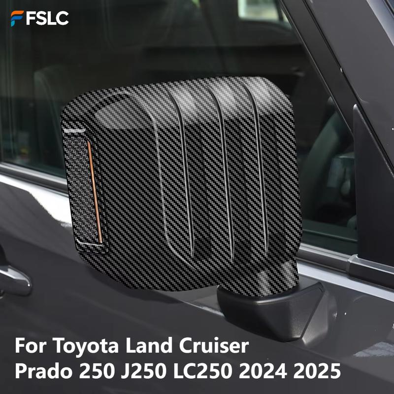For Toyota Land Cruiser Prado 250 J250 LC250 2024 2025 ABS Car Side Rearview Mirror Shell Cover Trim Exterior Parts