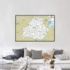English Map Belarus Map Road Map Wall Decor Background Living Home Study Studio Supplies Decorative Hanging Picture