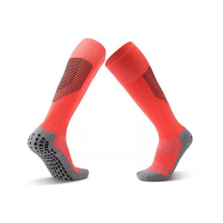 Professional Football Socks Men'S Long Tube Point Rubber Socks Towel Bottom Thickened Sports Non-Slip Socks Sweat-Absorbing High Tube Socks