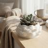 Plastic Growing Pots 3D Printed Flower Container Handmade Succulent Plant Pot  for Desktop Decor
