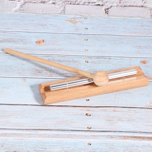 VGEBY Tree Chimes with Aluminum Sound Bar and Beech Wood Frame, Warm Atmosphere for Prayer, Yoga, and Energy Meditation, Single Tone Energy Chime