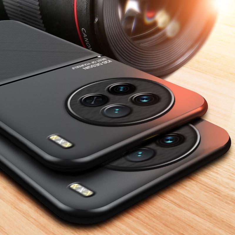 For Vivo X90 Pro+ 5G Shockproof Case Magnetic Car Holder Leather Silicone Case Vivo X70 Pro+/Vivo X80 Pro/Vivo X90/Vivo X90 Pro