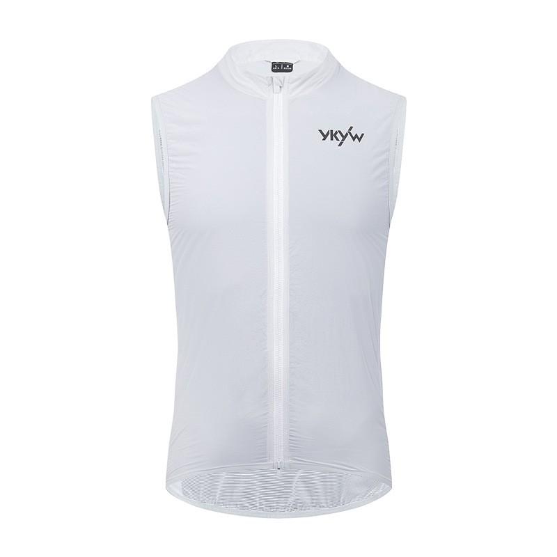 Windproof Waterproof Cycling Vest With Dual Zippers Breathable Sleeveless Jacket Men Women Ride