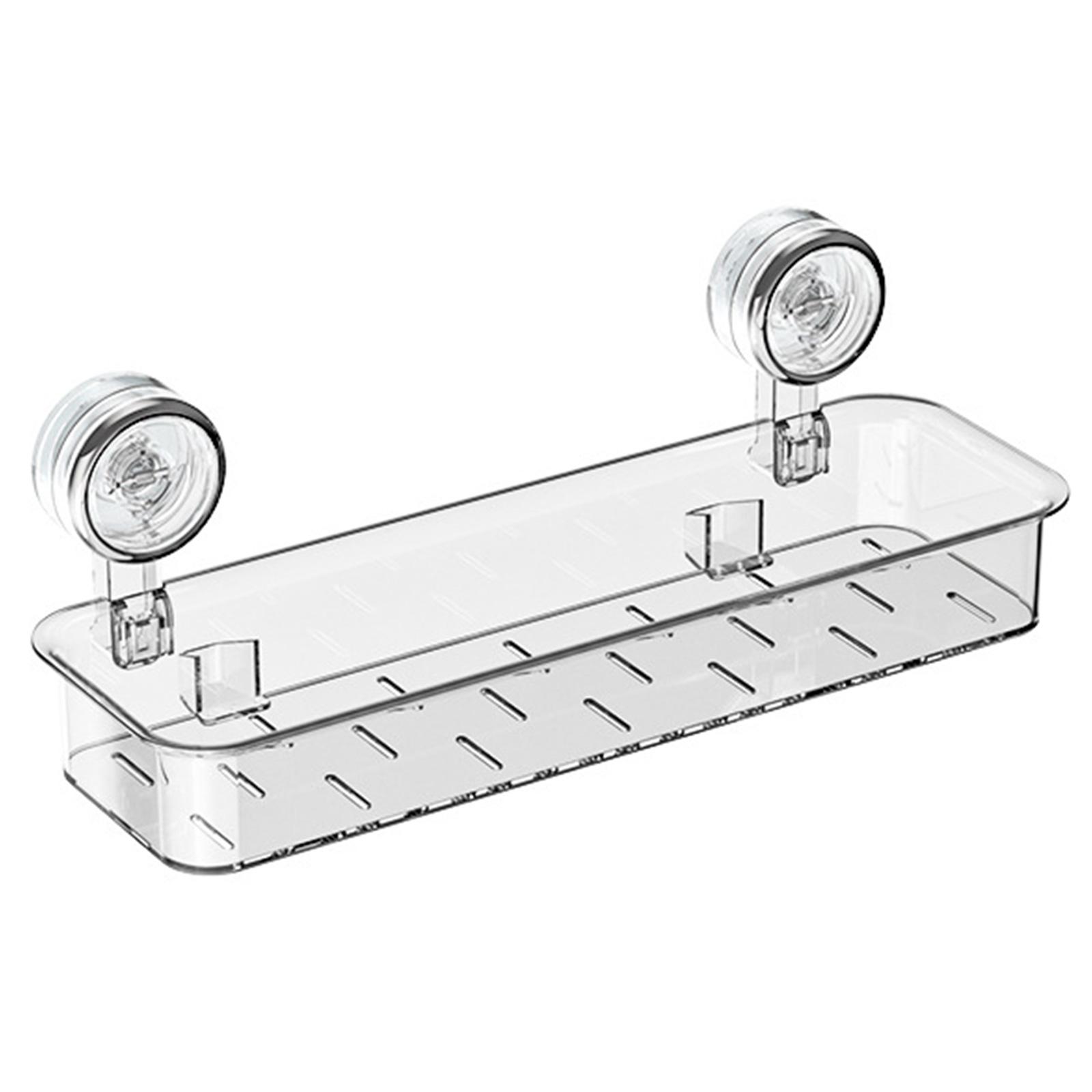 

Wall Mounted Shower Caddy No Drilling Shower Organizer Suction Cup Bathroom Organizer for Bathroom Storage & Home Decor чистий