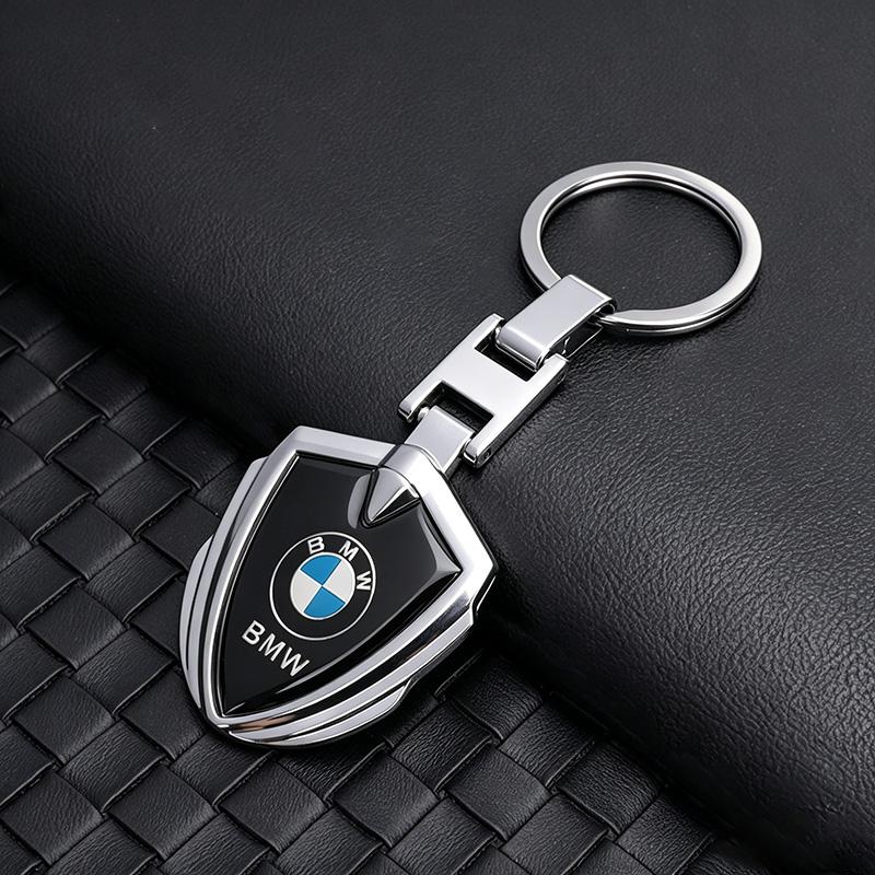 1Pcs Metal/Leather Keychain Hand-Woven Key Rope Key Ring Auto Emblem Accessories For BMW E90 E87 F30 E60 F01 F02 G20 X1 X3 X4 X5 rvsh75