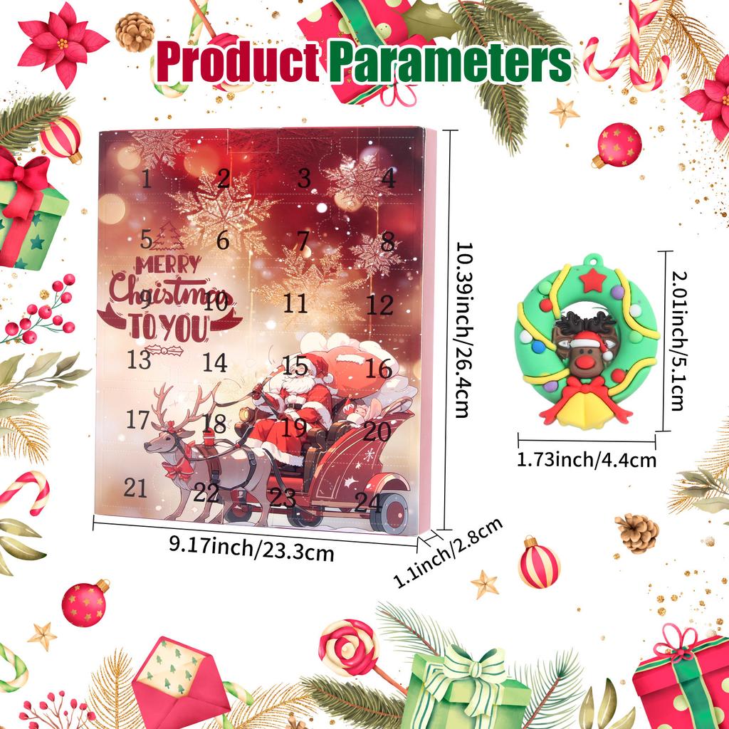 3D Stereo Christmas Collectible Doll Figures Advent Calendar Classic Doll Countdown Calendar for Boys Girls Xmas Party Favor