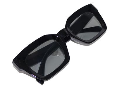 Cyphus Big Square Glasses for Men and UV Protection [CYPHUS] Women, Unisex, Fashionable, (Black/Light Smoke)