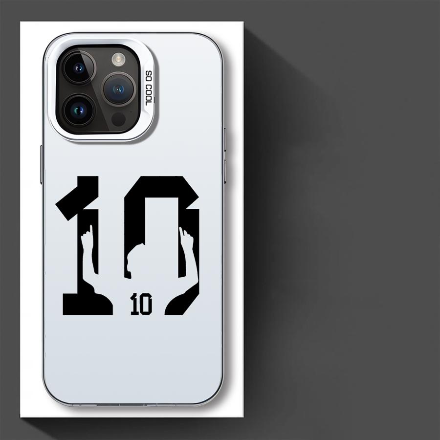 Cartoon Football Number 7 10 Phone Cover Case for iPhone 17 Pro Max 16 11 14 Plus Air 15 12 Pro 13