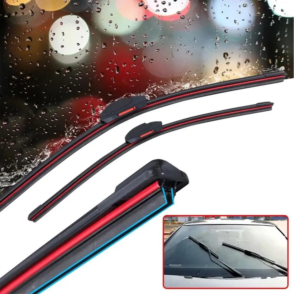 Car Wiper U-type Soft Rubber Strip Windscreen Wipers HD Brush Clean Reduce Noise Automotive Wiper 14"16"17" 18" 19"21" 22" 24"