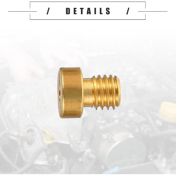 Motoforti Universal Motorcycle Carburetor Jets Main Jets Nozzles, M5x0.8 95 98 100 102 105 108 110 112 115 120 125 130 135 140 145 150, Metal, Gold